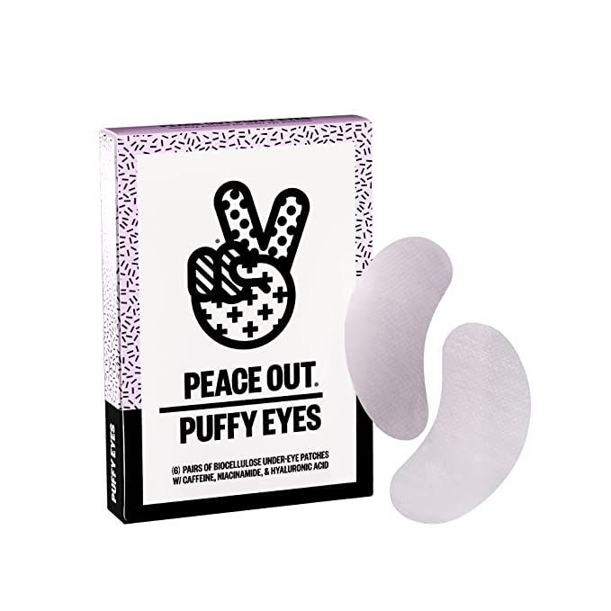 Peace Out Skincare Puffy Eyes. Mother’s Day Gift of Biocellulose Under-Eye Patches that Minimiz... | Amazon (US)