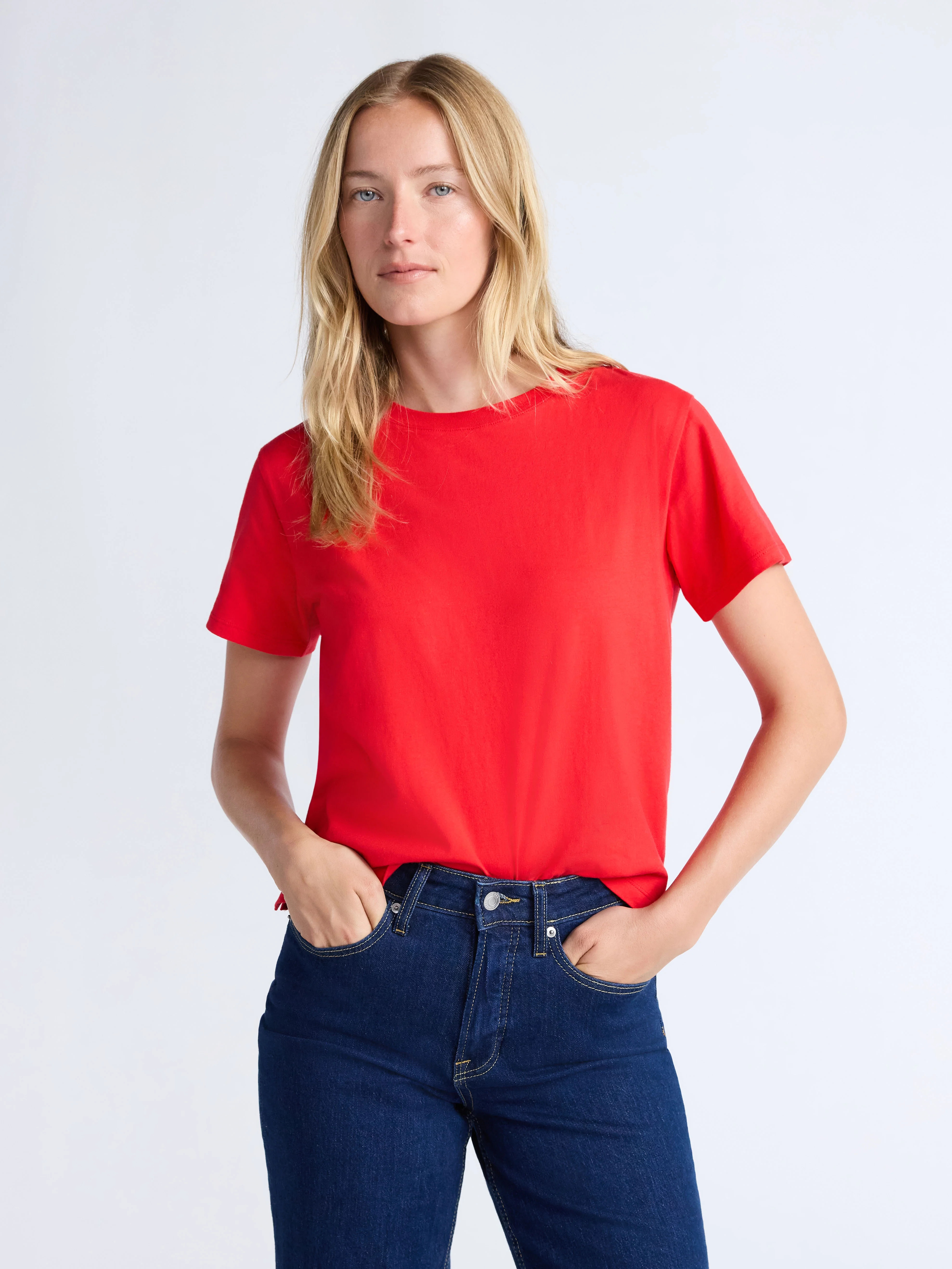 Free Assembly Women's and Women's Plus Cotton Cropped Boxy Tee with Short Sleeves, Sizes XS-4X | Walmart (US)