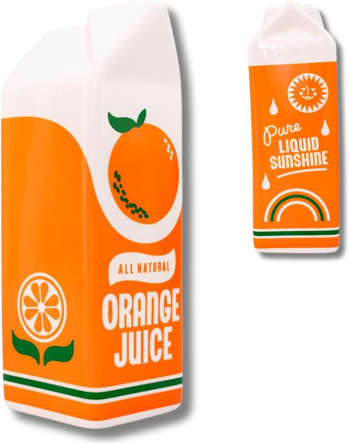 ban.do Retro Inspired Novelty Ceramic OJ Carton Flower Vase, Orange Juice | Amazon (US)