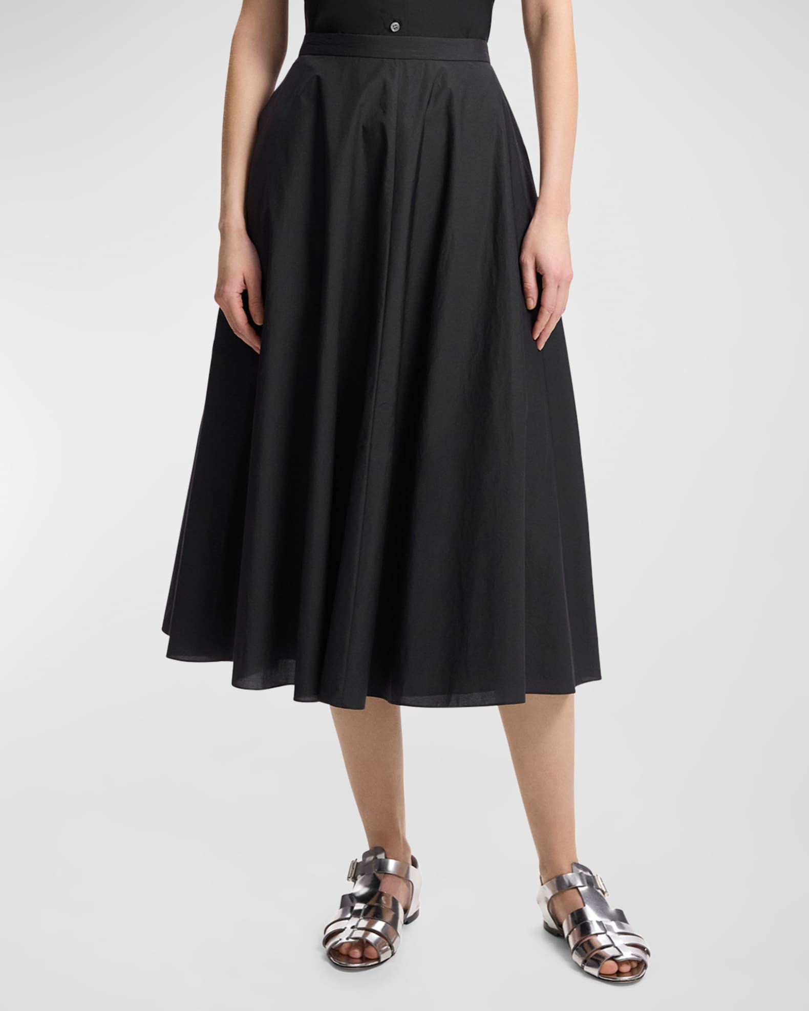 Full-Circle Midi Skirt | Neiman Marcus