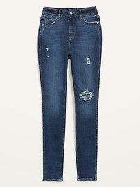 Extra High-Waisted Rockstar 360° Stretch Super Skinny Ripped Jeans for Women | Old Navy (US)