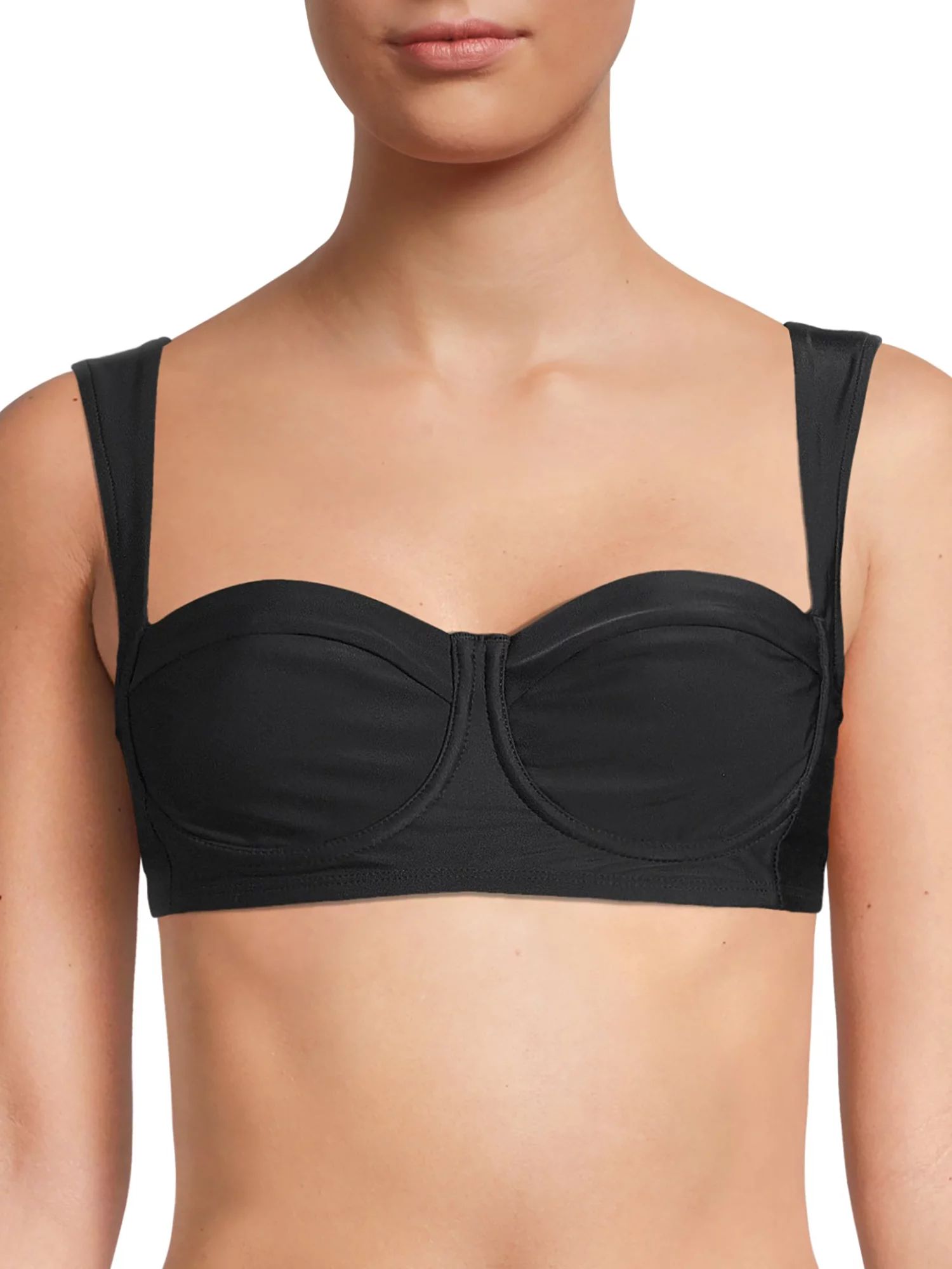 Time and Tru Women's and Women's Plus Balconette Bralette Swimsuit Top | Walmart (US)