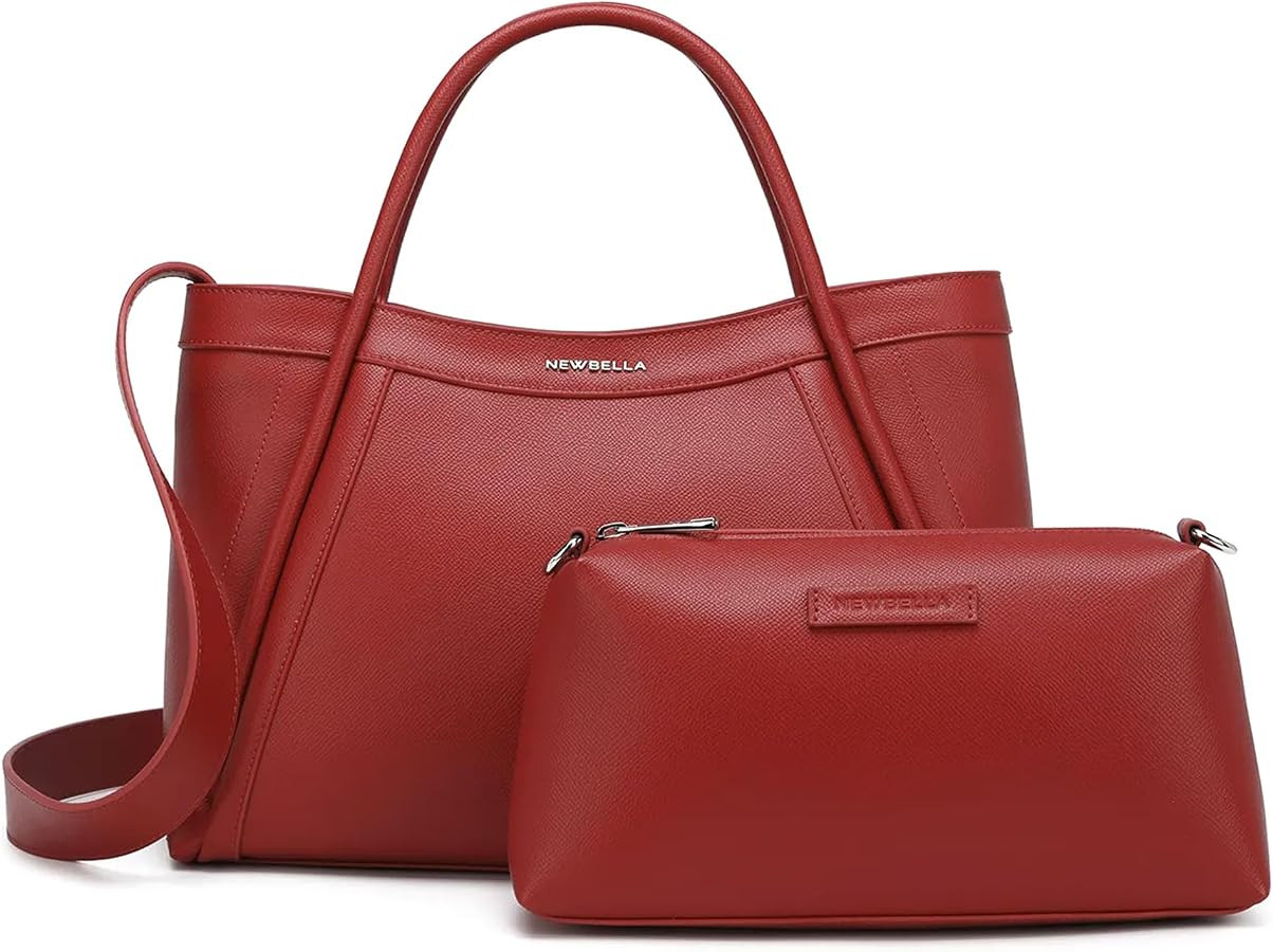 Kelly Vegan Leather Tote Bag for Women - Stylish Versatile Commute Top Handle Bag, Hobo Shoulder ... | Amazon (US)