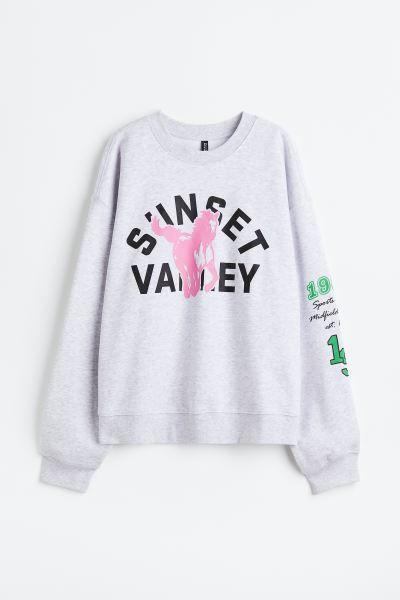 Sweatshirt with Motif | H&M (US + CA)