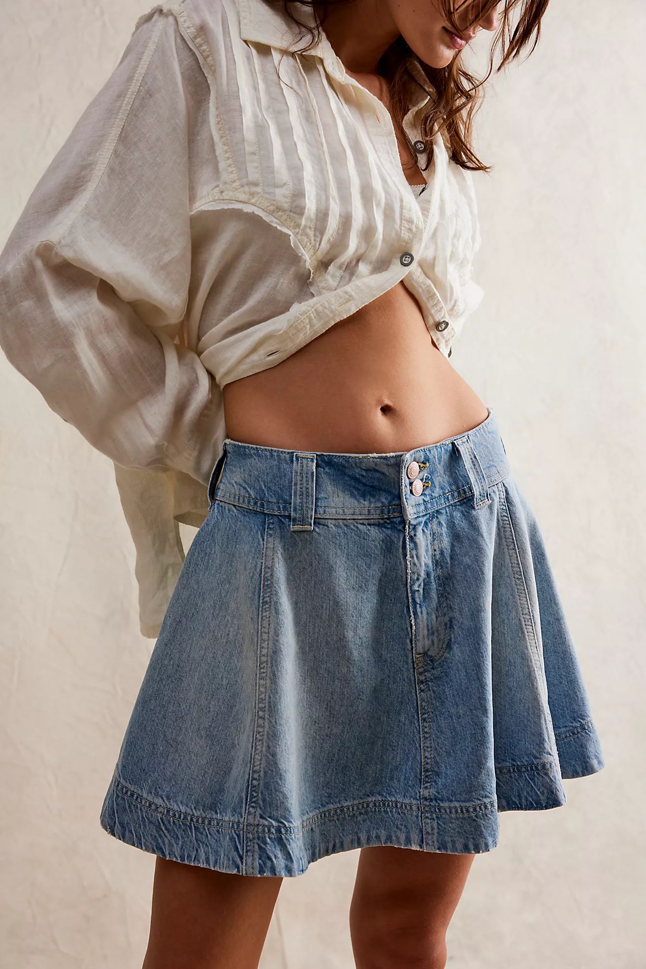 We The Free Wonderland Denim Skirt | Free People (Global - UK&FR Excluded)