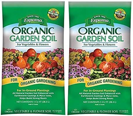 Espoma Company (VFGS1) Organic Vegetable and Flower Soil (Тwo Рack) | Amazon (US)
