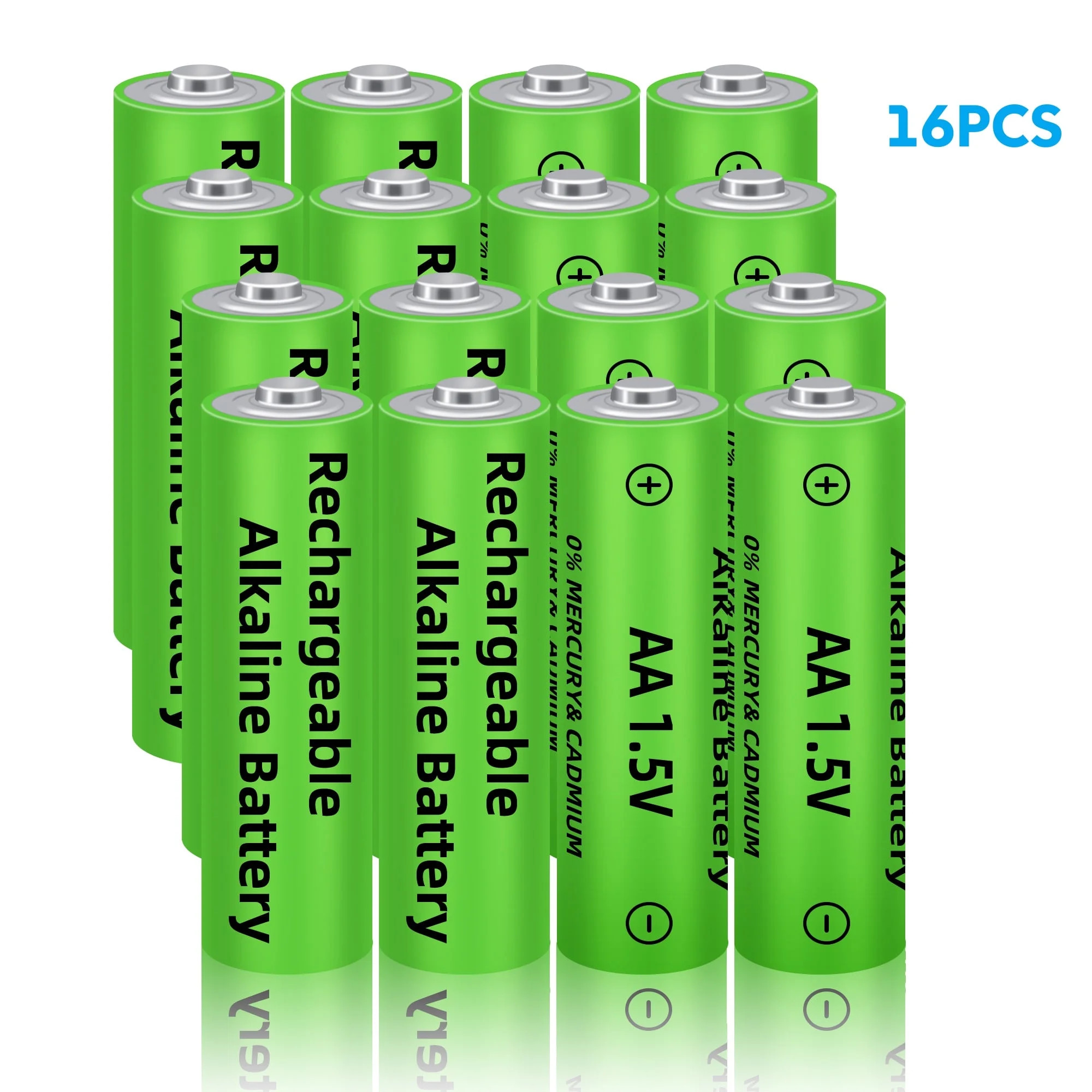 16Pcs 1.5V AA Rechargeable Batteries by DFITO - Walmart.com | Walmart (US)