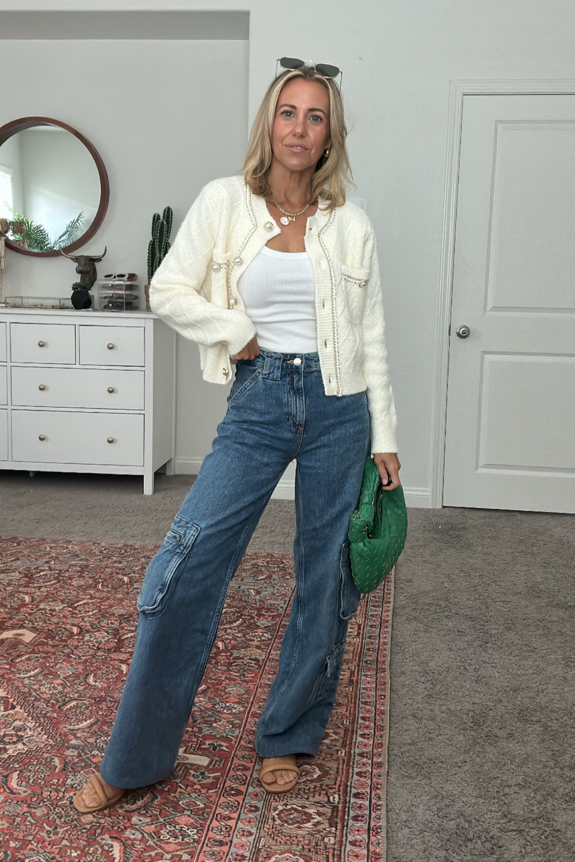 Todays outfit
Amazon cardigan size xs
Abercrombie tank size xs
Mango cargo jeans size 1


#LTKFind #LTKunder100 #LTKstyletip