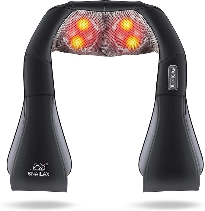 Snailax Neck Massager with Heat -Shiatsu Back Massager,Neck and Shoulder Massager,Christmas Gifts... | Amazon (US)