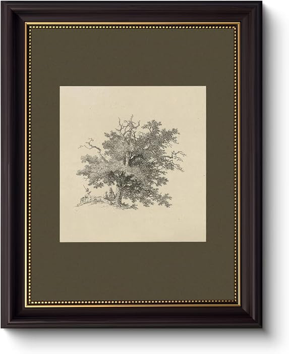 Myzoran Dark Brown Frame Vintage Tree Wall Art Prints, Farmhouse Tree Sketch Landscape Pictures P... | Amazon (US)