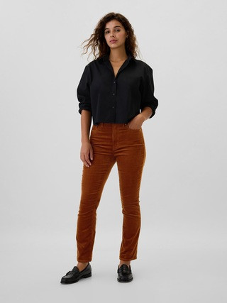 High Rise Soft Vintage Slim Corduroy Pants | Gap Factory