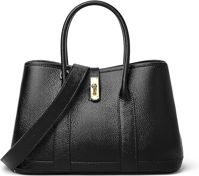 DORIS&JACKY Top Handle Satchel Purse for Women Medium Designer Leather Tote Bag with Wide Long St... | Amazon (US)