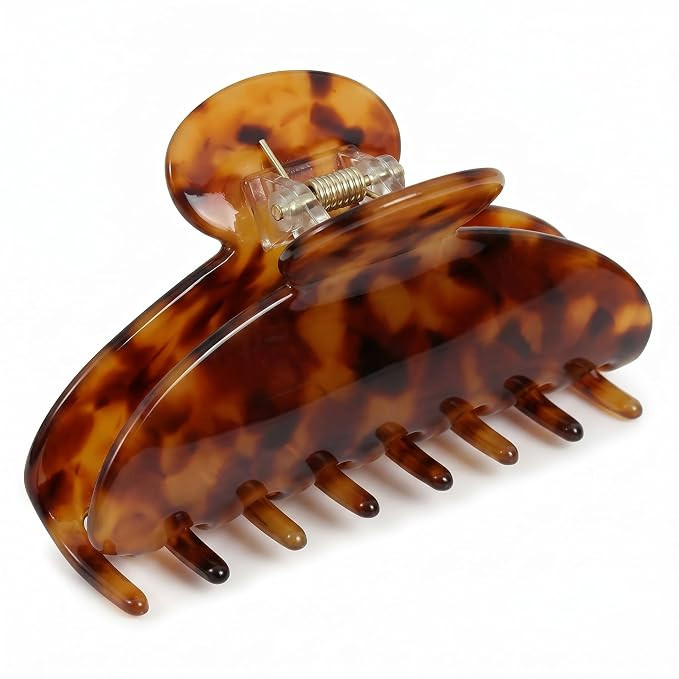 Tortoise Shell Claw Clips,Premium Acetate Hair Clip for Women | Large 4 Inch,French Celluloid But... | Amazon (US)