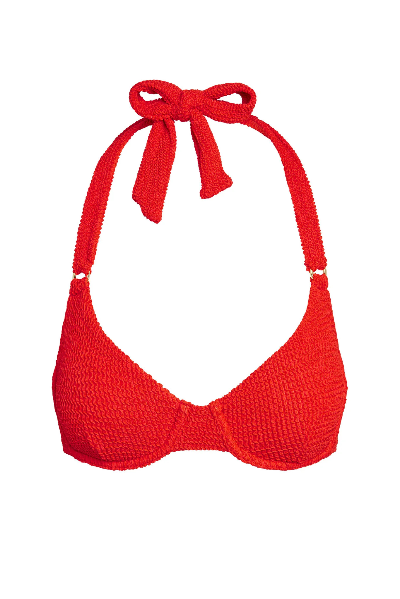 Honolulu Top - Chili Pepper Crinkle | Monday Swimwear