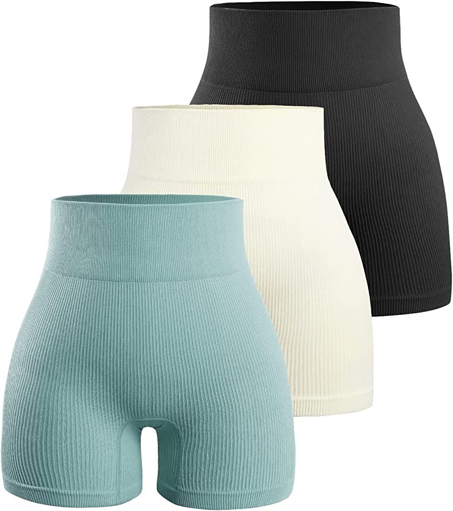 Women’s Workout Running Shorts High Waist Tummy Control Athletic Gym Yoga Lounge Shorts | Amazon (US)