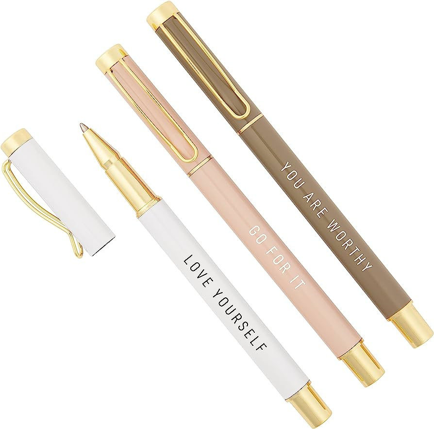 Sweet Water Decor Go For It Metal Pen Set | Inspirational Gifts for Women | Office Supplies | Cut... | Amazon (US)