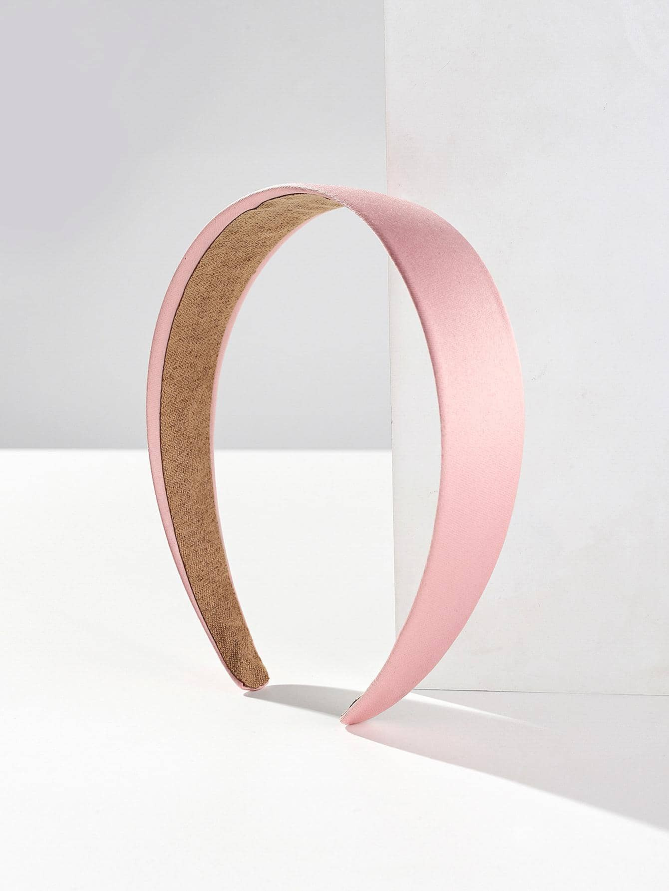 1pc Macaron Color Wide Light Board Headband, 3cm, Wide Cloth Cover | SHEIN