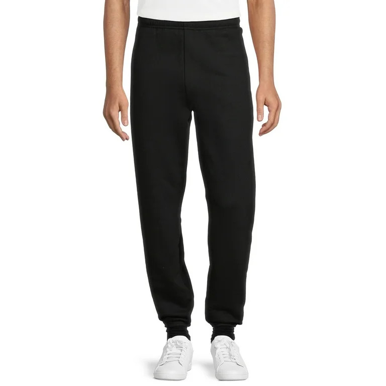 Athletic Works Men's Fleece Elastic Bottom Sweatpants | Walmart (US)