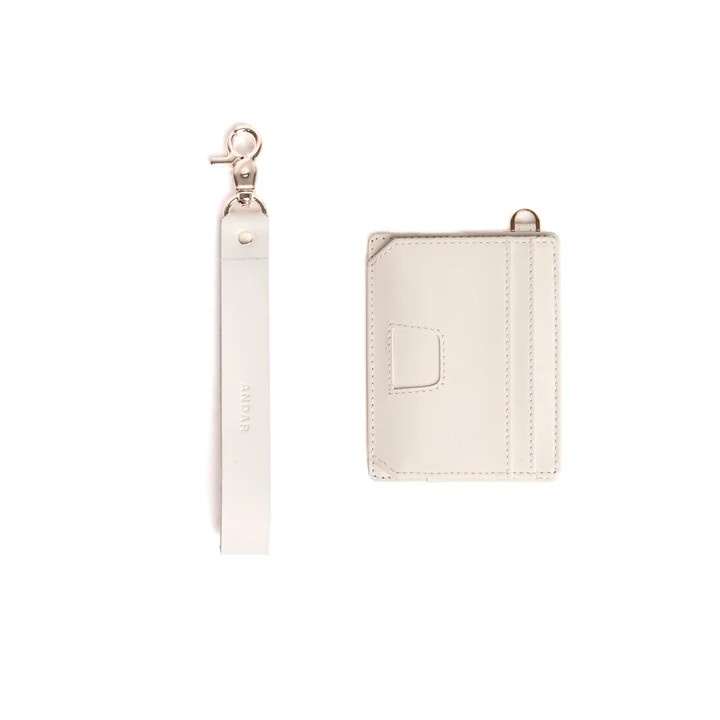 The Denner 2 Leather Wristlet Wallet, Dual Push Tabs | Andar | Andar