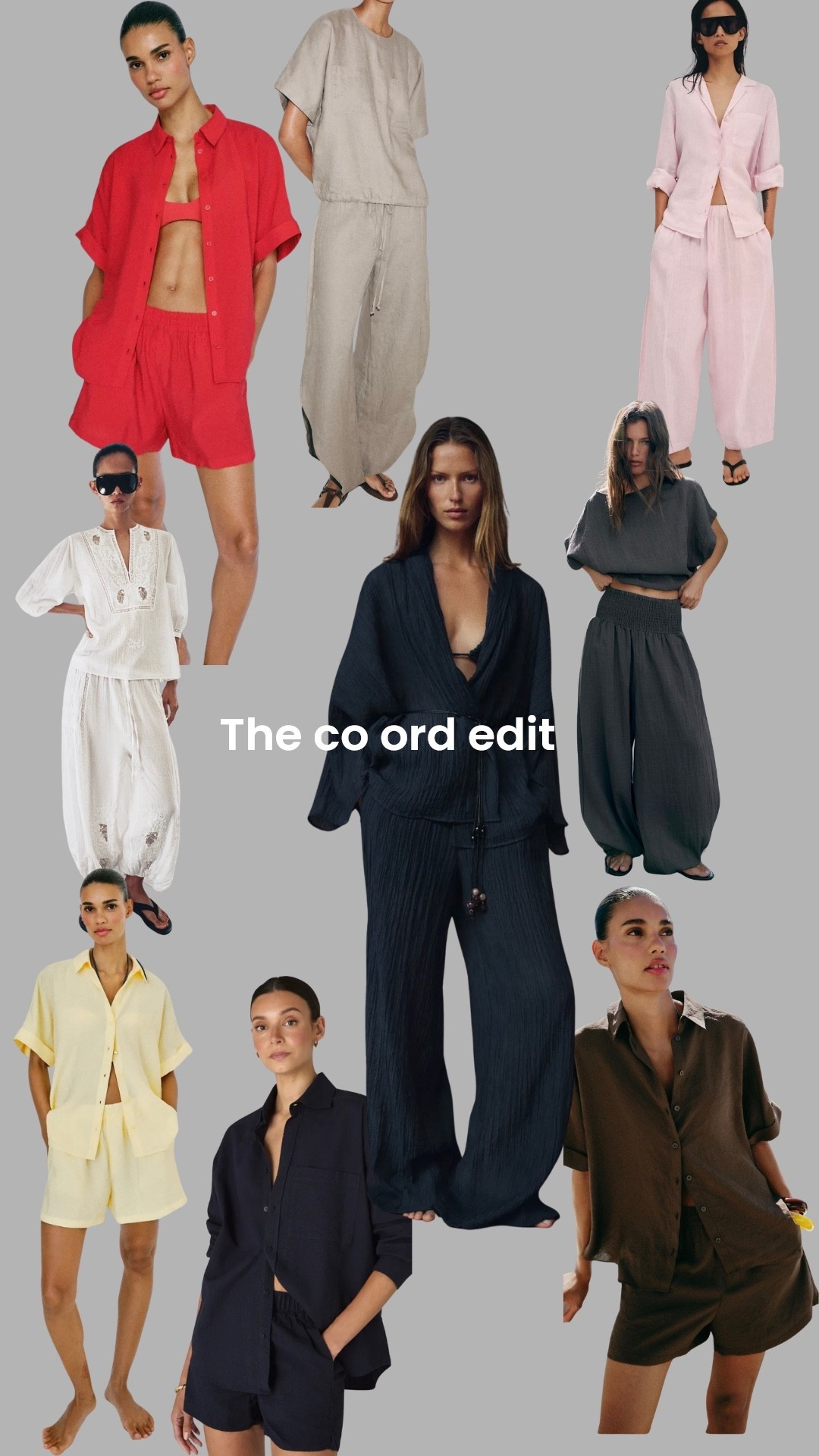 We all love a co ord. multiple outfit options in one easy set. 
Here are some of my current favourites x