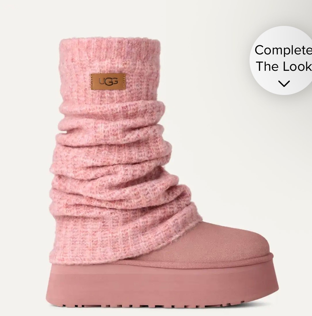 Selling out quick and on back order. Adorable pink uggs with leg warmers! 

#LTKActive #LTKSeasonal #LTKShoeCrush