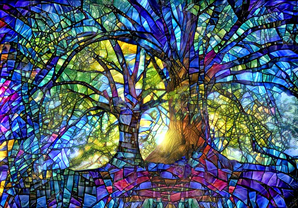 Stained Glass Trees | Diamond Art Club