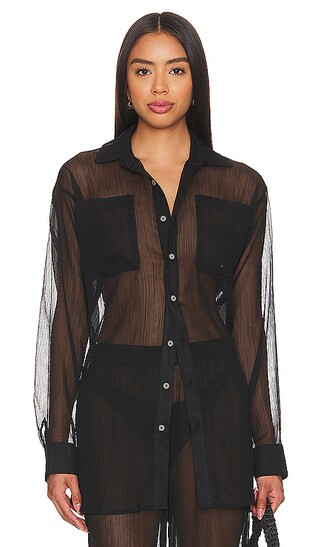 Mika Top in Black | Revolve Clothing (Global)