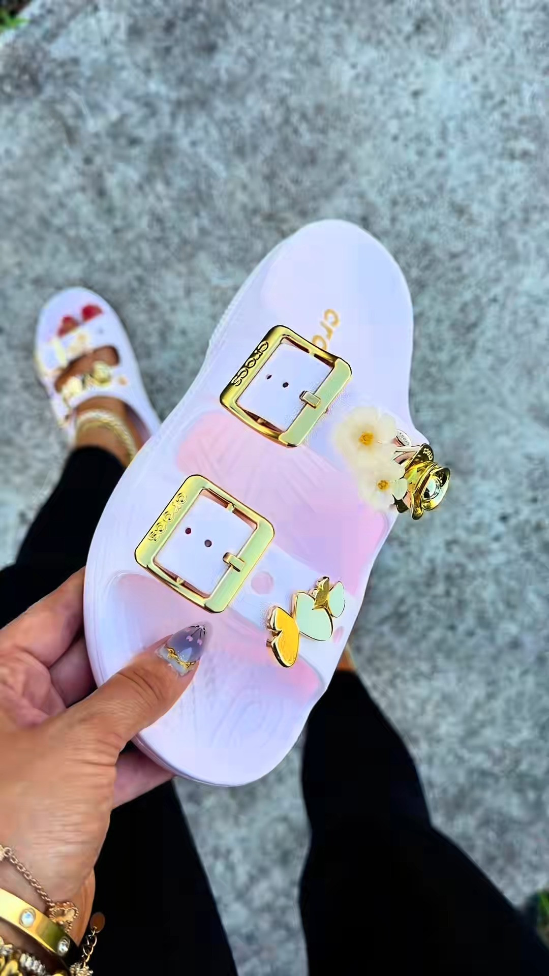 The new bubble ice pink color is soooo pretty! #crocs #crocssandals #crocssaturday #crocssaturdaytwostrapsandals #ad 

 #LTKootd #LTKWorkwear #LTKTravel