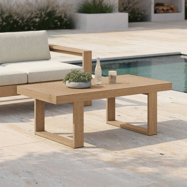 Portside Outdoor Rectangle Coffee Table (50.5") | West Elm (US)