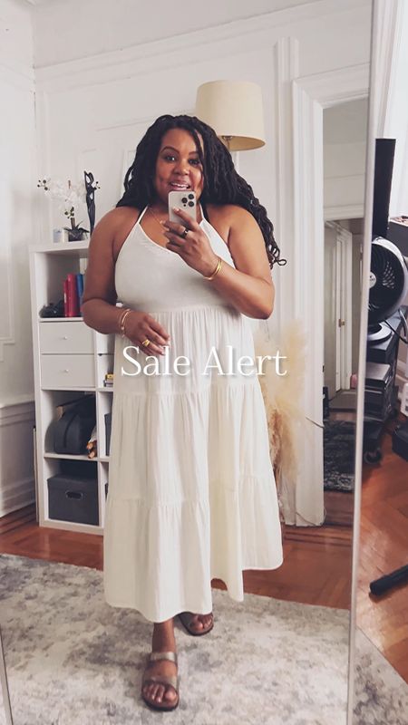 Summer Dress Sale. Able is offering 25% off dresses and sandals with code STAYCOOL 

Wearing XXL, fits TTS. White dress, tiered dress, strappy dress, maxi dress, Able Clothing, Patranila, midsize style picks #ltkstyletip 

#LTKcurves #LTKSeasonal #LTKsalealert