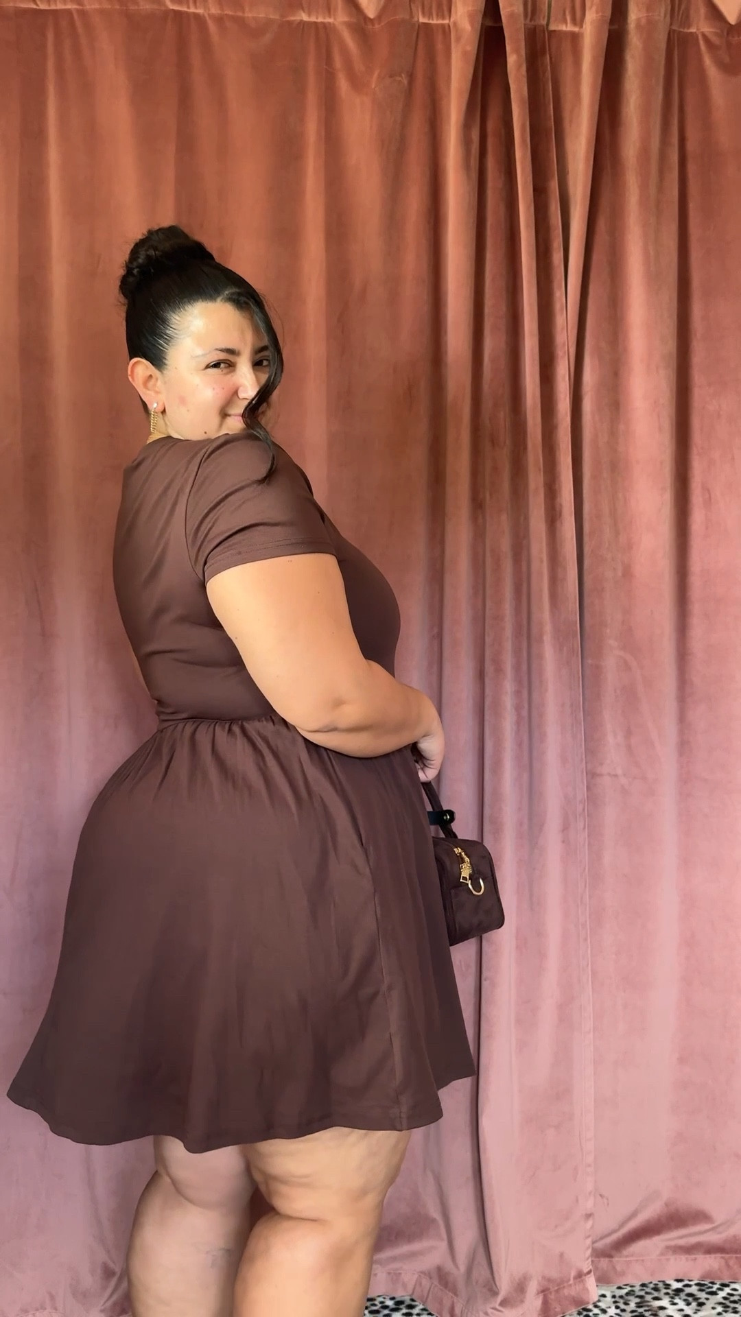 The kind of plus size outfit that makes you feel instantly put together 🤎

I love a good plus size fit and flare dress — it defines the waist, flows over the hips, and creates the most flattering silhouette for a curvy body. Paired with simple accessories and a mini bag for an effortless, polished look.

Why this curvy outfit works:
• flattering fit-and-flare shape
• comfortable stretch fabric
• easy to dress up or down
• timeless neutral color

Perfect for:
• plus size date night outfits
• plus size dinner outfits
• curvy outfit ideas
• everyday feminine style

Sometimes the best plus size fashion pieces are the simple ones that make you feel confident the moment you put them on 🤍

✨ Shop my exact plus size outfit on LTK ✨

#plussizeoutfit #plussizefashion #curvyfashion #plussizestyle #plussizedress #curvyoutfitideas #fitandflaredress #plussizeoutfitideas #bodypositivefashion #fatgirlfashion #ltkplussize #ltkcurvy #curvystyle 

#LTKgrwm #LTKPlusSize #LTKMidsize