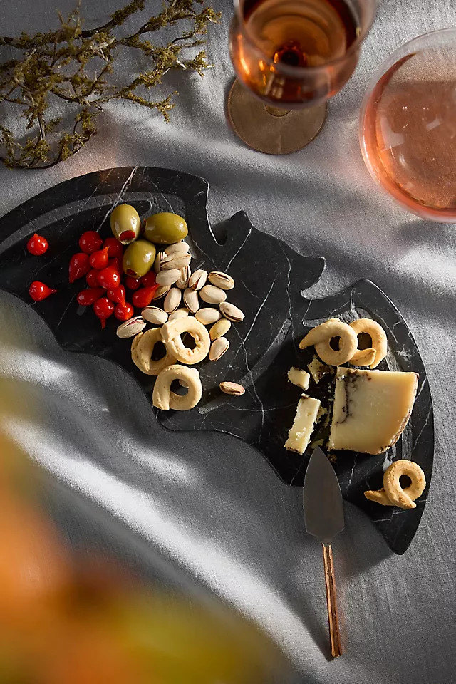Bat Marble Serving Board in Black at Terrain | Terrain