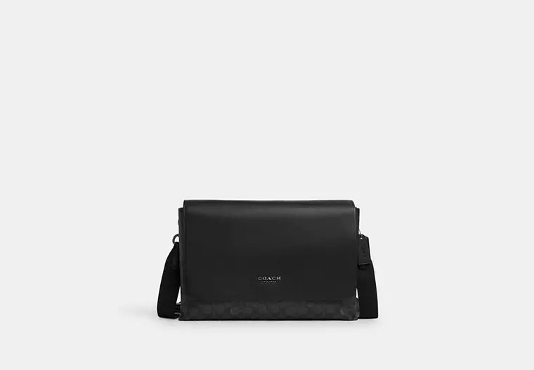 Caleb Messenger Bag In Signature Canvas | Coach Outlet US