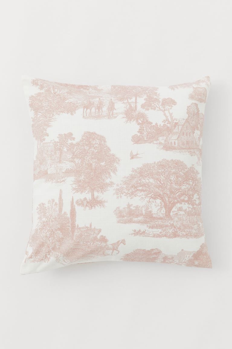 Patterned Cotton Cushion Cover | H&M (US + CA)