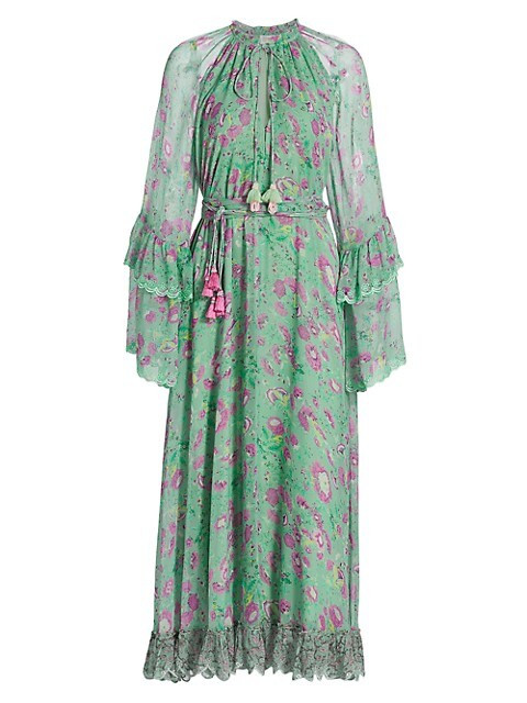 HEMANT & NANDITA Floral Midi Dress | Saks Fifth Avenue