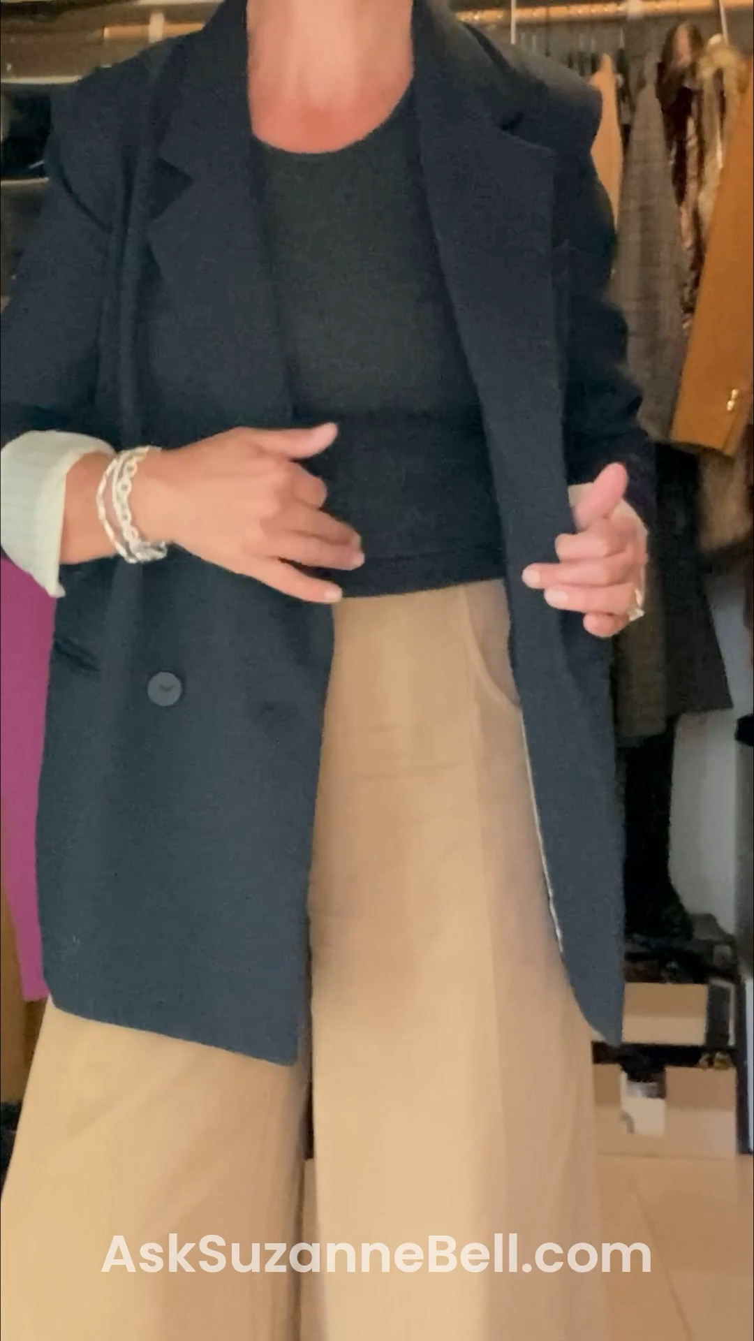 OOTD: trying on dressy trouser + sneakers outfit 2 with oversized navy blue blazer. 



#LTKootd #LTKOver40 #LTKgrwm