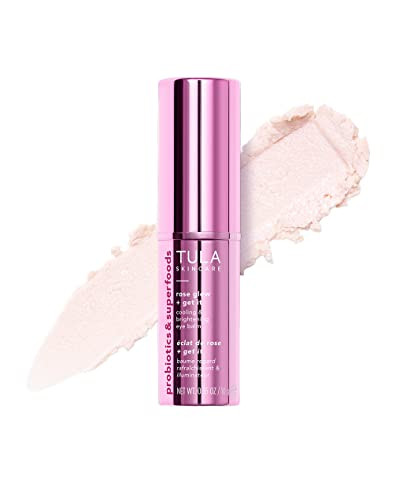 Tula Skin Care Chrome Rose Glow & Get It Cooling Brightening Eye Balm | Dark Circle Under Treatment, Instantly Hydrate and Brighten Undereye Area, Perfect to Use On-the-go 0.35 oz. (Pack of 1) | Amazon (US)