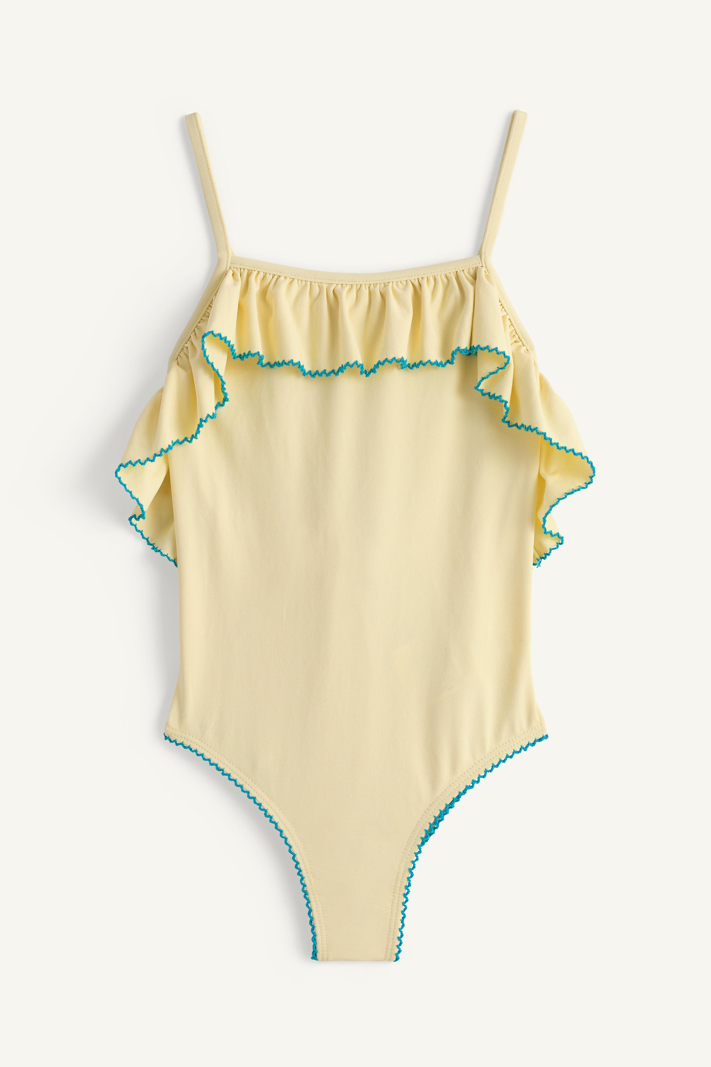 LIMITED EDITION EMBROIDERED CONTRAST SWIMSUIT | Zara US