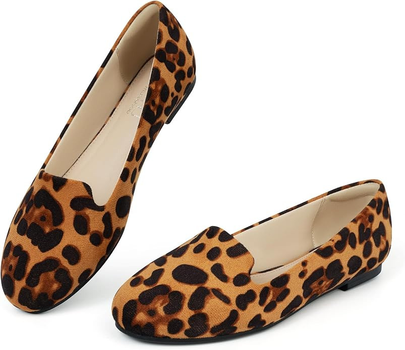 MUSSHOE Flats Shoes Women Comfortable Round Toe Memory Foam Women's Flats | Amazon (US)