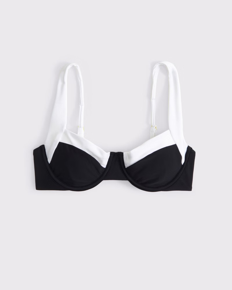 Wide Strap Underwire Bikini Top | Abercrombie & Fitch (UK)