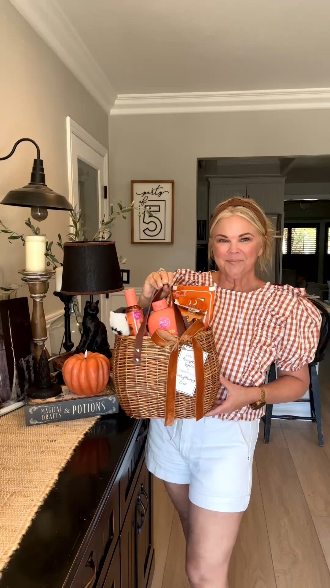 This might be my favorite fall gift! This woven tote is just adorable & makes a great gift! I added in all things pumpkin, a cozy blanket & some of my favorite lip balms. Finished with a tag and ribbon and I think it turned out just perfect. Join me for more gift ideas🧡🍁🤎🍂￼

#LTKSeasonal #LTKHome #LTKBeauty