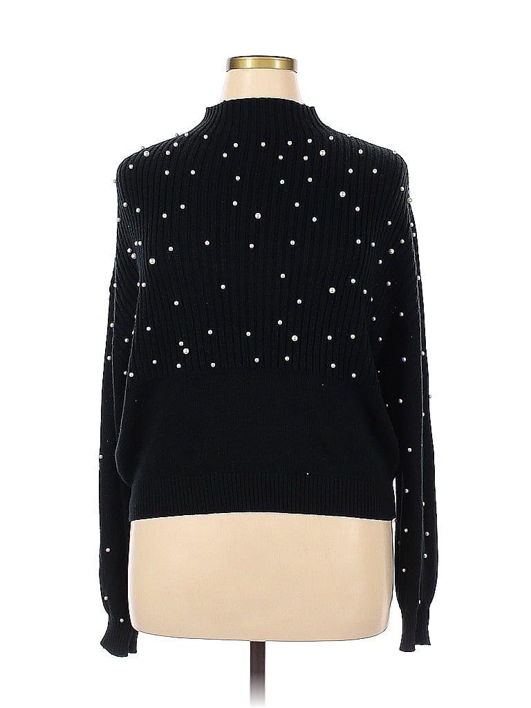 Shein 100% Acrylic Black Turtleneck Sweater Size 1X (Plus) - 46% off | thredUP