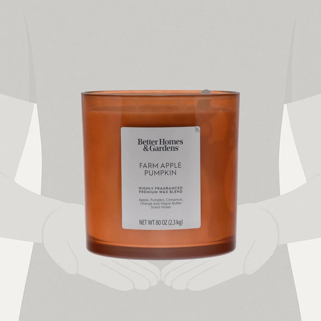 Better Homes & Gardens Farm Apple Pumpkin Scented 4-Wick 80oz (2.26 kg) Large Oversized Jar Candl... | Walmart (US)