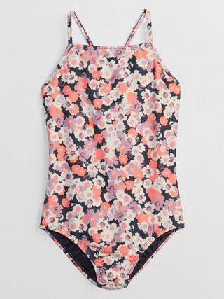 Kids Floral Print Swim One-Piece | Gap Factory