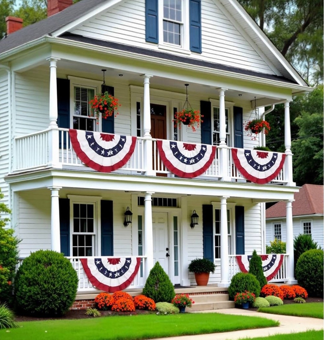 I love the classic look of flag bunting for Summer!
Whether it’s on your balcony, a fence or gate, or in a breezeway - when I come home and see them blowing in the wind 🇺🇸 it makes me smile 😊.
We used a three pack of 3’x6’ and here is everything we used to attach 2 to our gate and one to our breezeway. The quality is top notch with a nice thick fabric and gold grommets that will last for years!
This was one of the easiest and most satisfying projects we’ve done around the house!! 











#godblesstheusa #fourthofjulydecor #decoratingforthrfourthofjuly #porchdecor #summerdecor #outsidedecor #decorateyouryard


#LTKSummerEdit #LTKSeasonal #LTKHome
