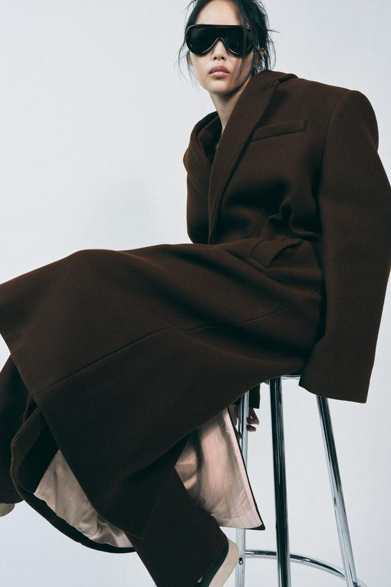 WOOL BLEND COAT ZW COLLECTION | Zara US