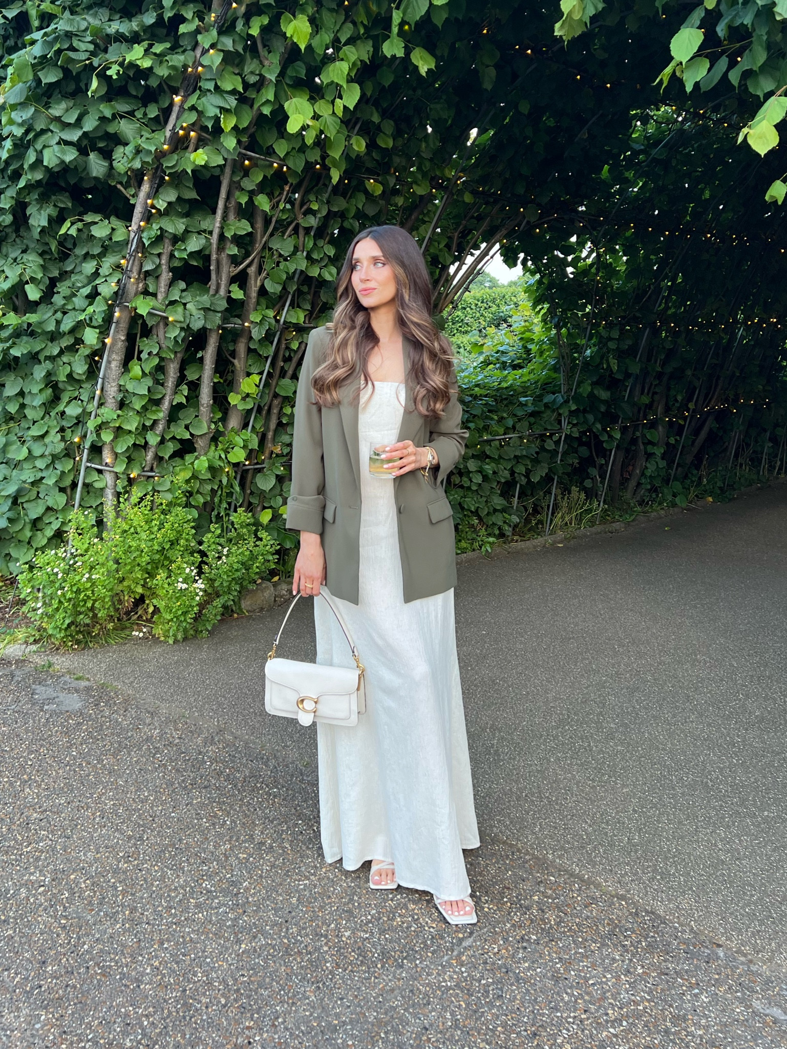 Linen maxi full length dress, open back from Pretty lavish. Perfect for an event like this with a blazer or gorgeous for a holiday outfit ☀️ 

#LTKsummer #LTKuk #LTKeurope