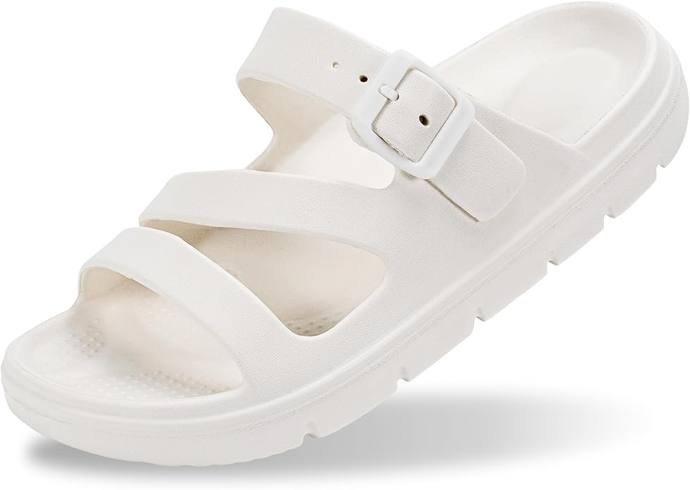PIMIO Arch Support Sandals for Women Slip On Recovery Slides for Plantar Fasciitis Relief, Non-Sl... | Amazon (US)