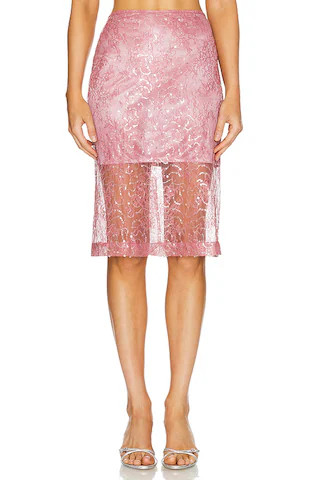 Sabina Musayev Lysia Skirt in Dusty Rose from Revolve.com | Revolve Clothing (Global)