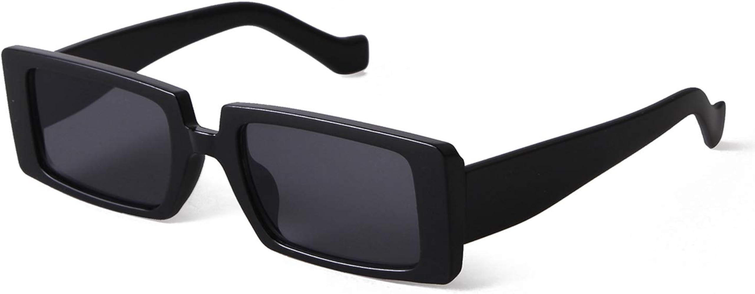 Rectangle Sunglasses For Women Men 90s Vintage Fashion Square Sunglasses | Amazon (US)